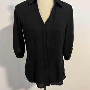 Express 3/4 length button up top